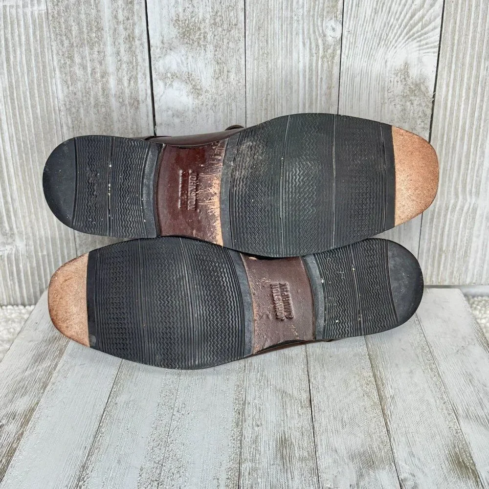 Johnston & Murphy Brown Leather Oxford Shoes Size 10 M